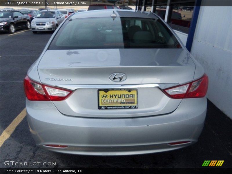 Radiant Silver / Gray 2012 Hyundai Sonata GLS