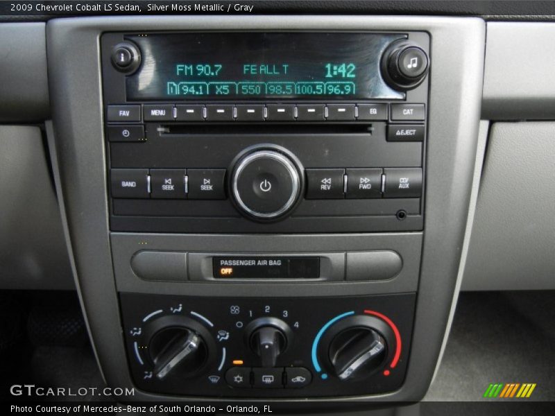 Silver Moss Metallic / Gray 2009 Chevrolet Cobalt LS Sedan