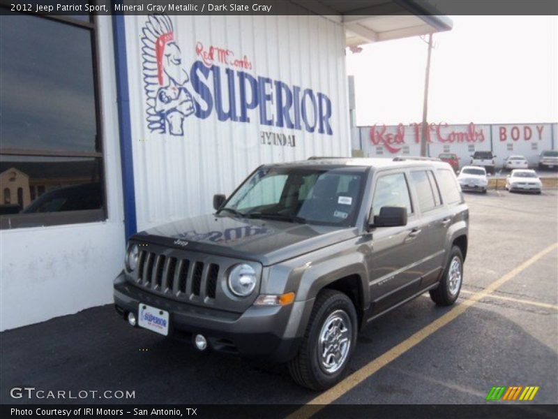 Mineral Gray Metallic / Dark Slate Gray 2012 Jeep Patriot Sport