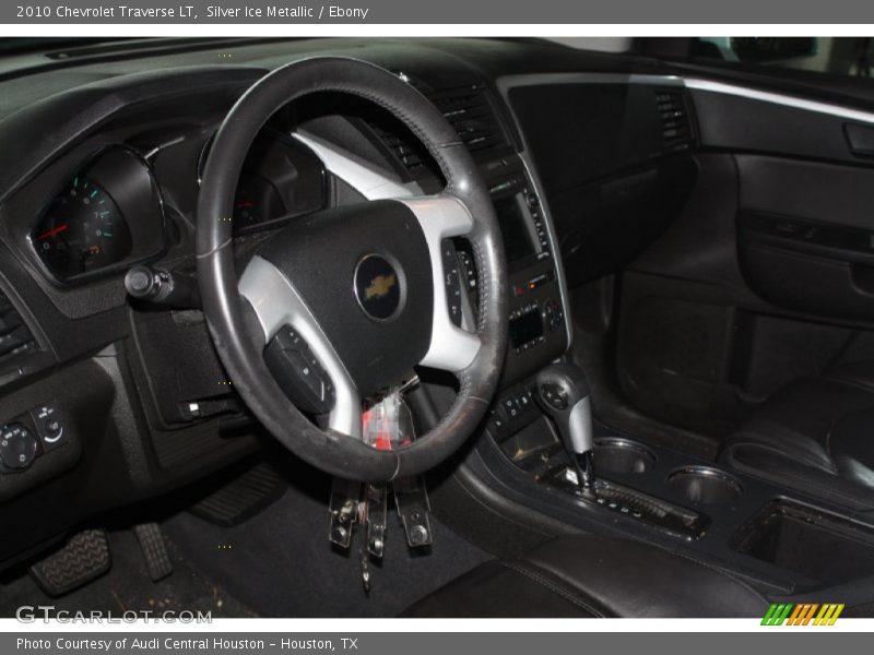 Silver Ice Metallic / Ebony 2010 Chevrolet Traverse LT