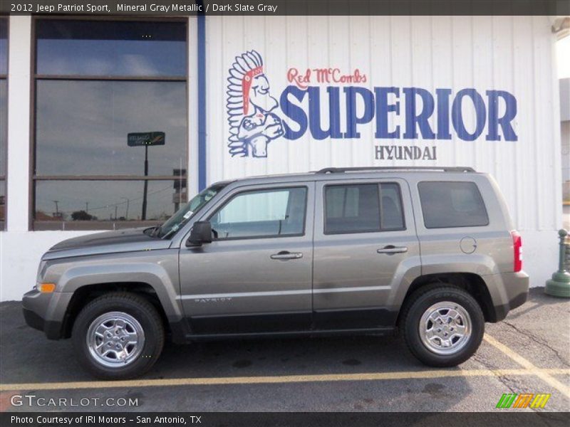 Mineral Gray Metallic / Dark Slate Gray 2012 Jeep Patriot Sport