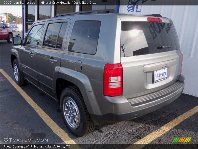 Mineral Gray Metallic / Dark Slate Gray 2012 Jeep Patriot Sport