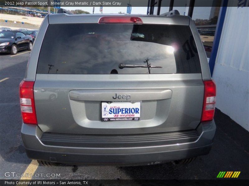 Mineral Gray Metallic / Dark Slate Gray 2012 Jeep Patriot Sport
