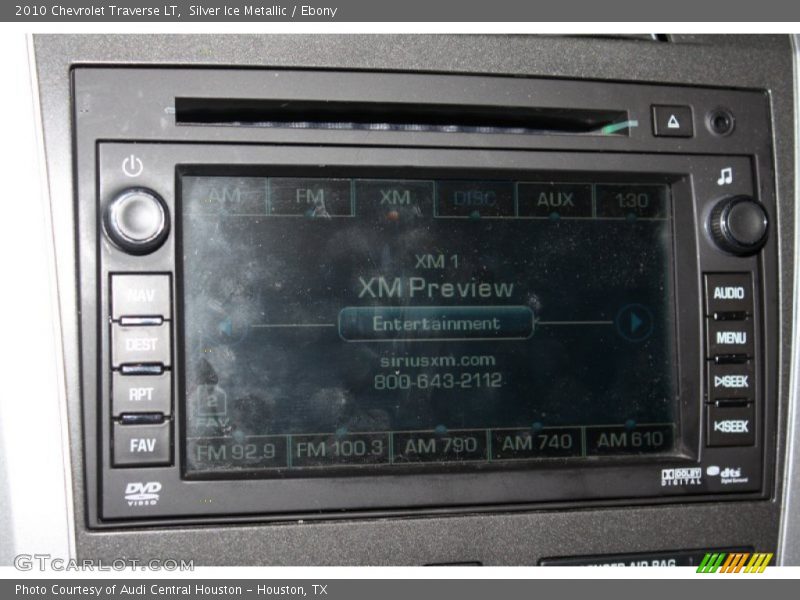 Silver Ice Metallic / Ebony 2010 Chevrolet Traverse LT