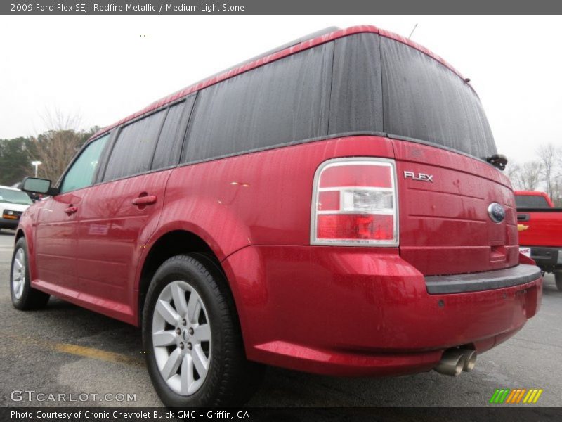 Redfire Metallic / Medium Light Stone 2009 Ford Flex SE