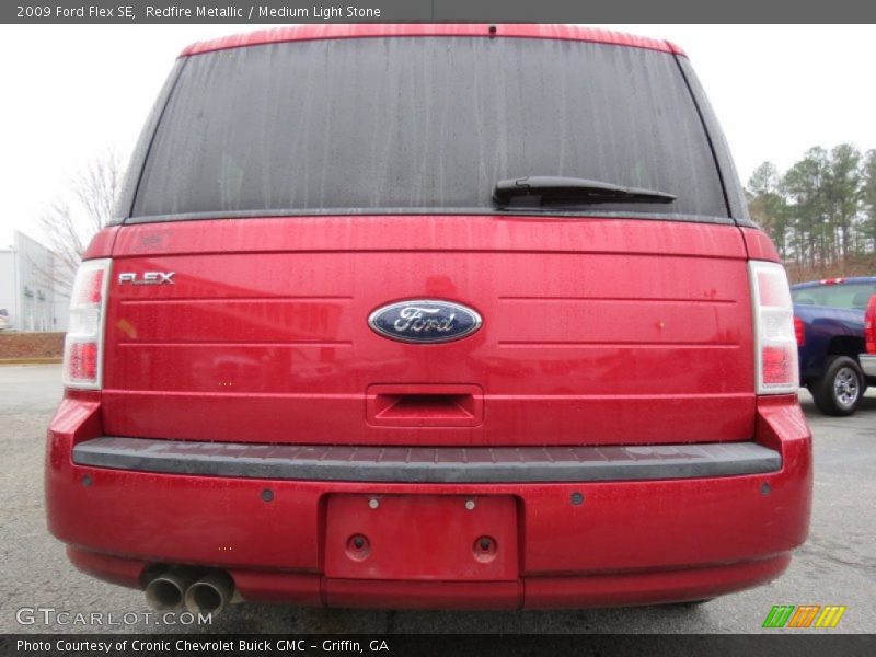 Redfire Metallic / Medium Light Stone 2009 Ford Flex SE