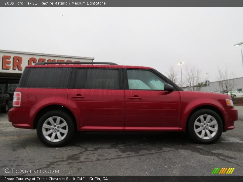 Redfire Metallic / Medium Light Stone 2009 Ford Flex SE