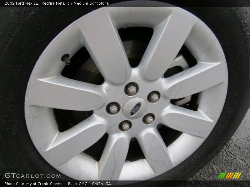 Redfire Metallic / Medium Light Stone 2009 Ford Flex SE