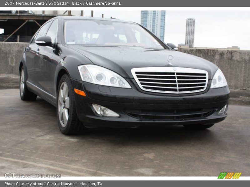 Black / Cashmere/Savanna 2007 Mercedes-Benz S 550 Sedan