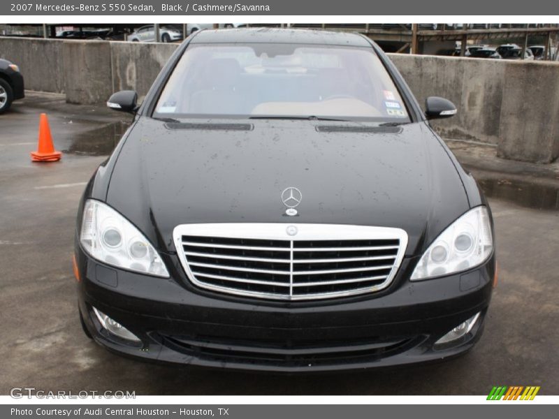 Black / Cashmere/Savanna 2007 Mercedes-Benz S 550 Sedan