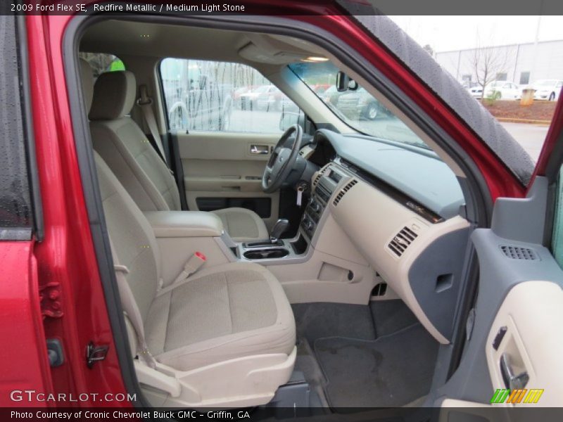 Redfire Metallic / Medium Light Stone 2009 Ford Flex SE