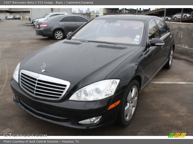 Black / Cashmere/Savanna 2007 Mercedes-Benz S 550 Sedan