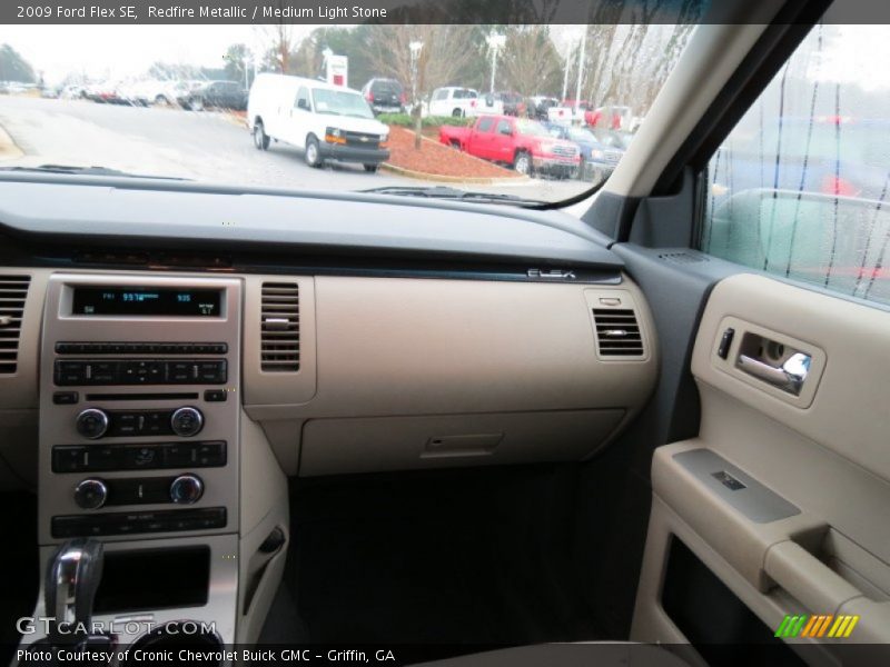 Redfire Metallic / Medium Light Stone 2009 Ford Flex SE