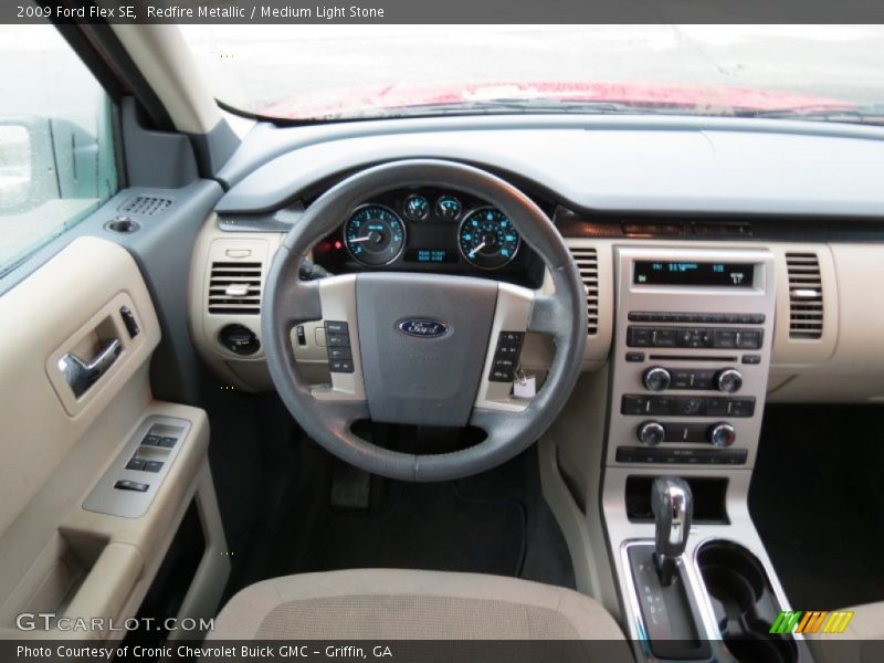 Redfire Metallic / Medium Light Stone 2009 Ford Flex SE