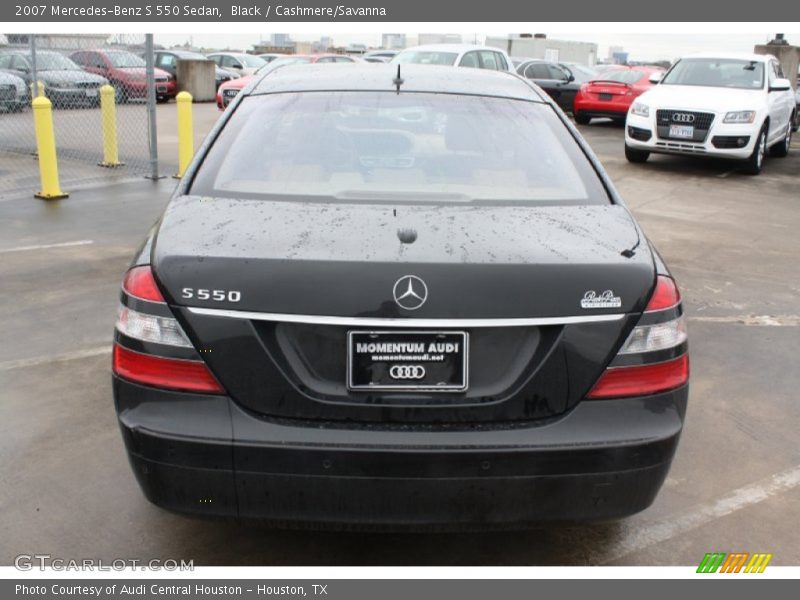 Black / Cashmere/Savanna 2007 Mercedes-Benz S 550 Sedan