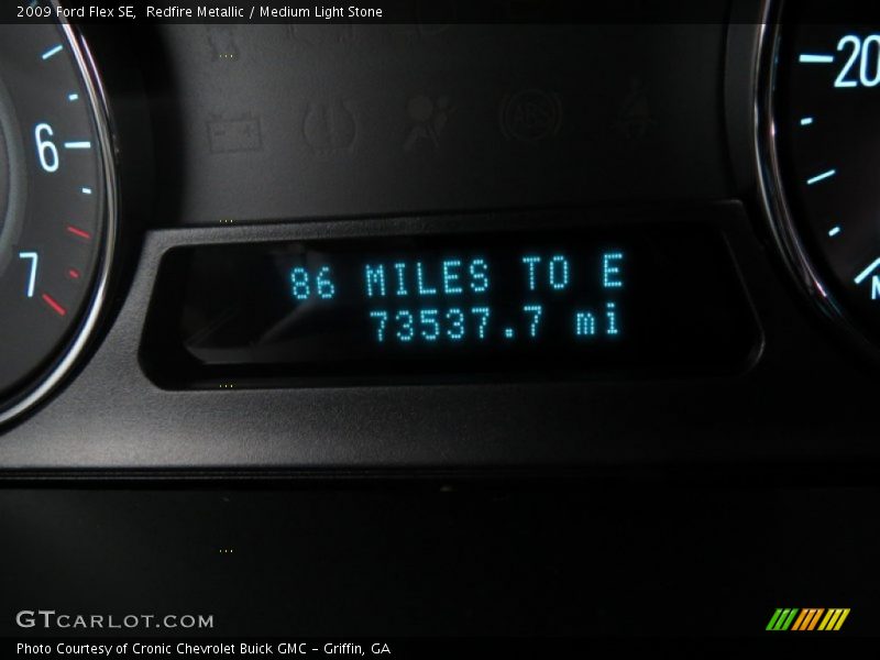 Redfire Metallic / Medium Light Stone 2009 Ford Flex SE