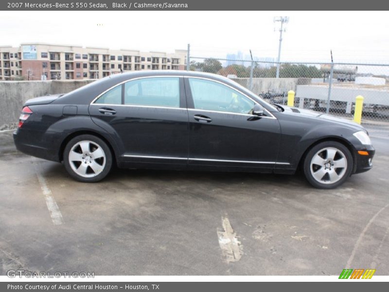 Black / Cashmere/Savanna 2007 Mercedes-Benz S 550 Sedan