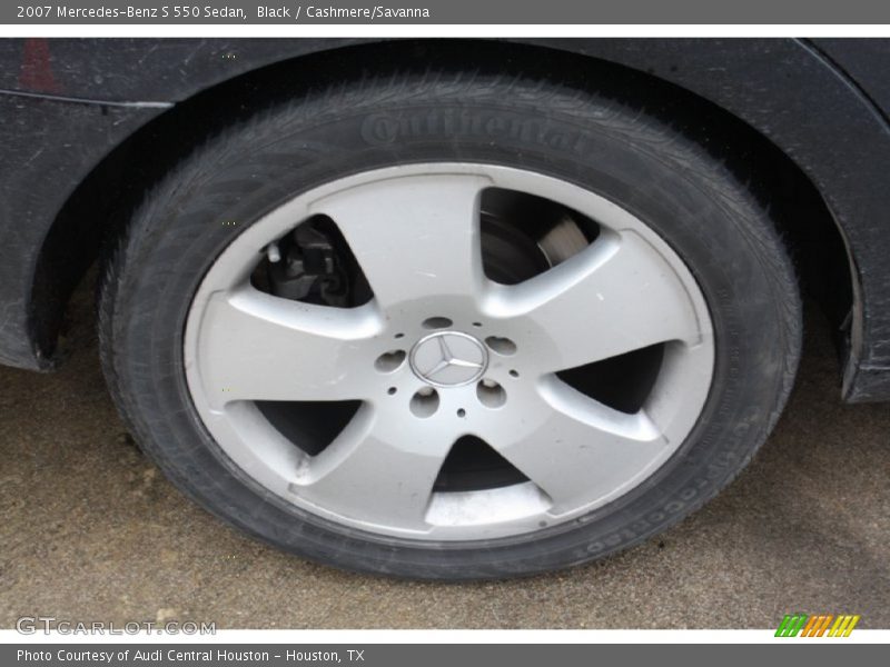 Black / Cashmere/Savanna 2007 Mercedes-Benz S 550 Sedan