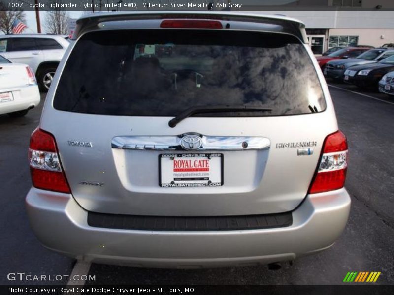 Millenium Silver Metallic / Ash Gray 2007 Toyota Highlander Hybrid Limited 4WD