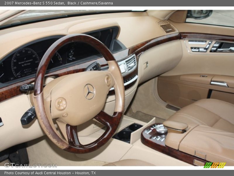 Black / Cashmere/Savanna 2007 Mercedes-Benz S 550 Sedan