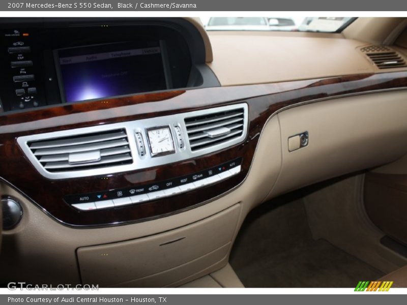 Black / Cashmere/Savanna 2007 Mercedes-Benz S 550 Sedan