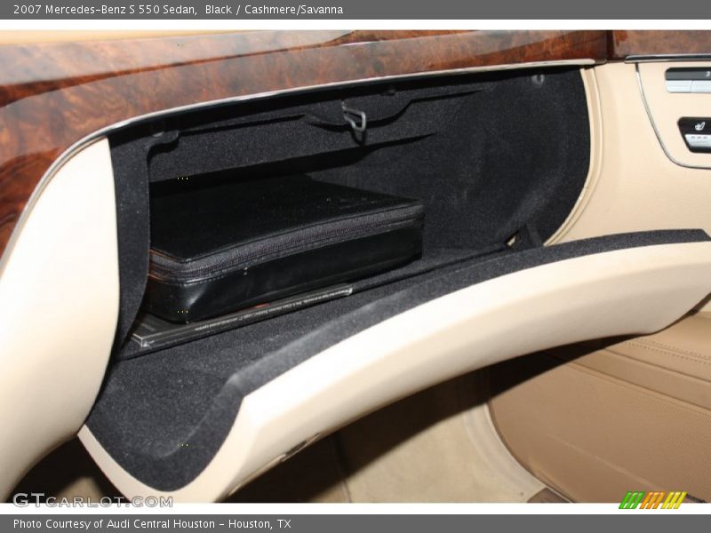Black / Cashmere/Savanna 2007 Mercedes-Benz S 550 Sedan