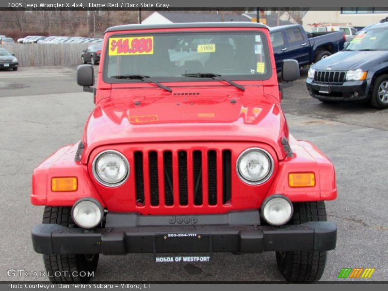 Flame Red / Dark Slate Gray 2005 Jeep Wrangler X 4x4