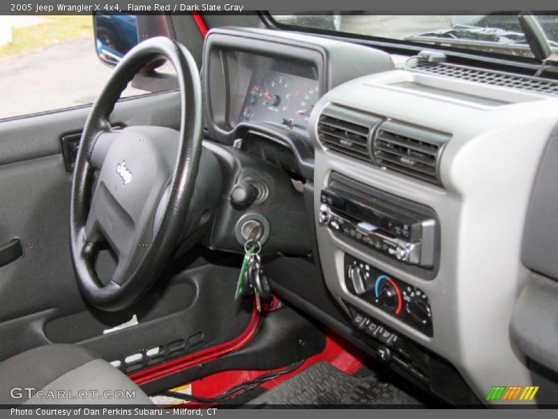Flame Red / Dark Slate Gray 2005 Jeep Wrangler X 4x4