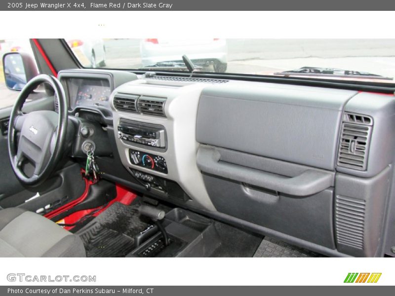 Flame Red / Dark Slate Gray 2005 Jeep Wrangler X 4x4