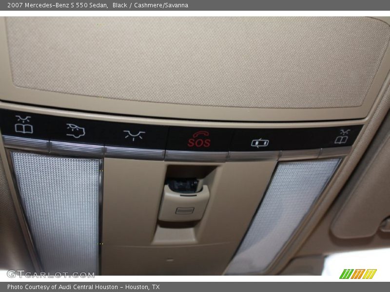 Black / Cashmere/Savanna 2007 Mercedes-Benz S 550 Sedan
