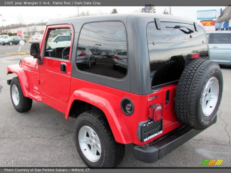 Flame Red / Dark Slate Gray 2005 Jeep Wrangler X 4x4