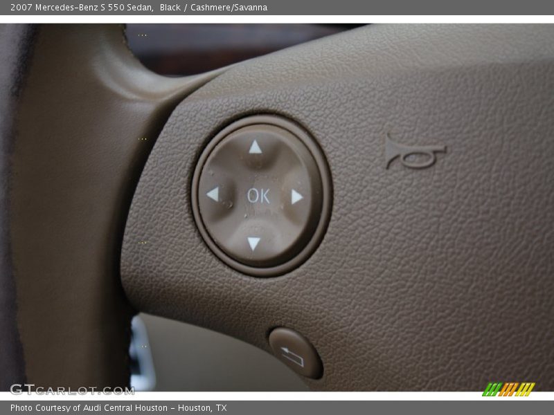 Black / Cashmere/Savanna 2007 Mercedes-Benz S 550 Sedan