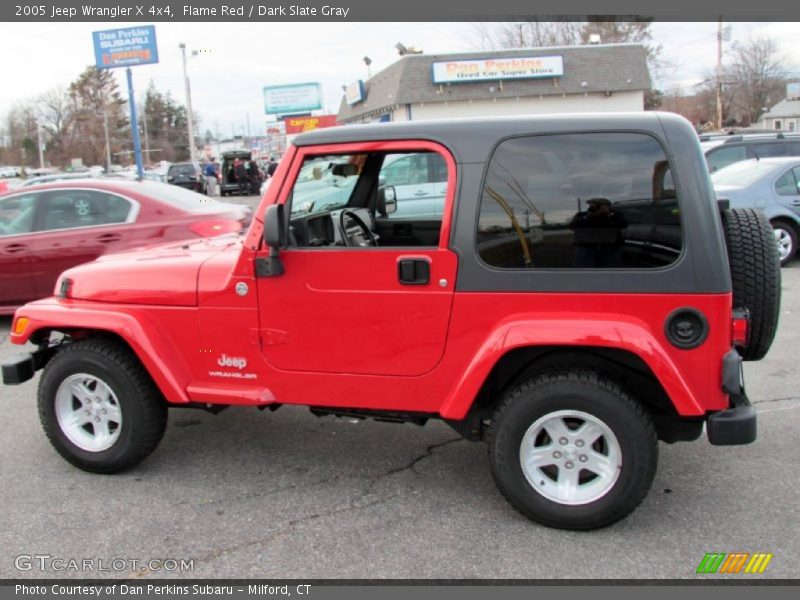Flame Red / Dark Slate Gray 2005 Jeep Wrangler X 4x4