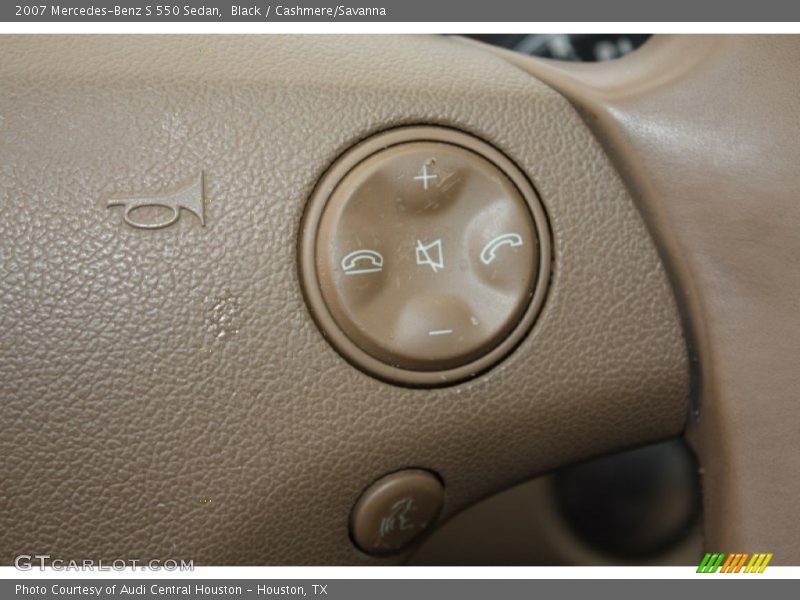 Black / Cashmere/Savanna 2007 Mercedes-Benz S 550 Sedan