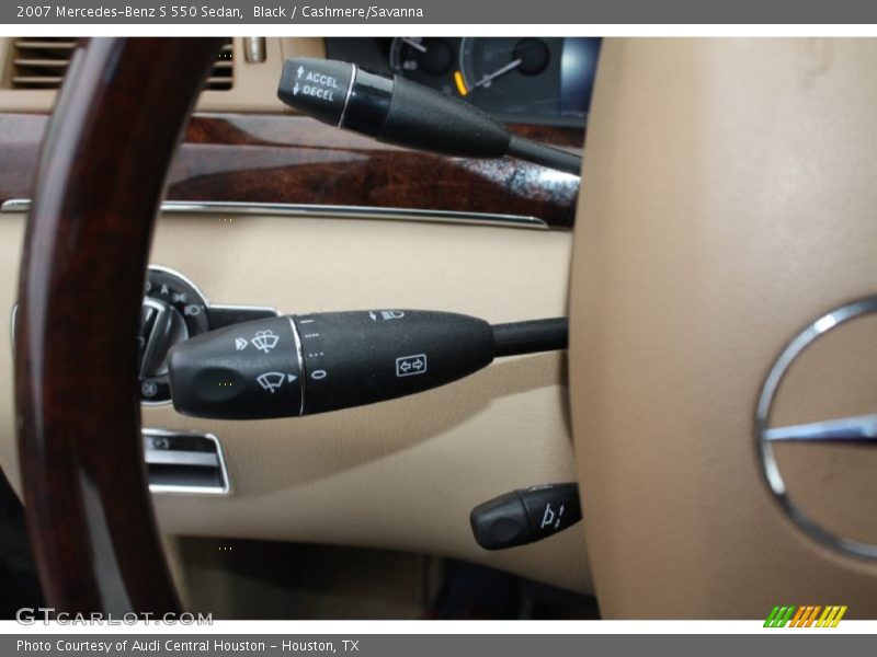 Black / Cashmere/Savanna 2007 Mercedes-Benz S 550 Sedan