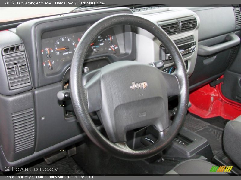 Flame Red / Dark Slate Gray 2005 Jeep Wrangler X 4x4