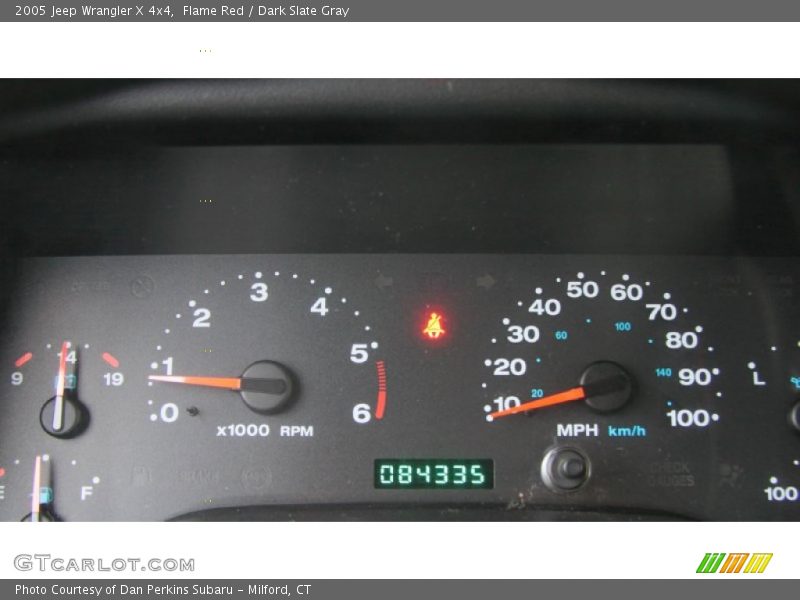 Flame Red / Dark Slate Gray 2005 Jeep Wrangler X 4x4