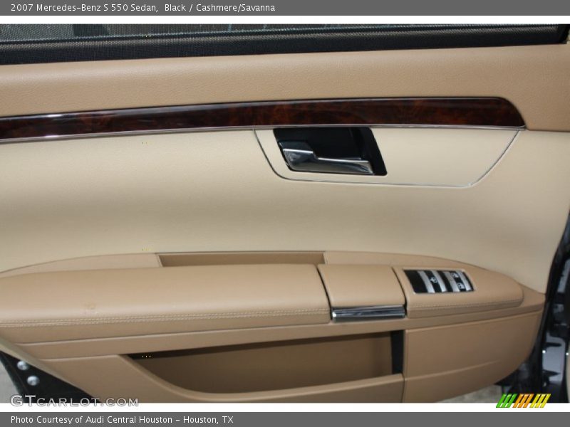 Black / Cashmere/Savanna 2007 Mercedes-Benz S 550 Sedan