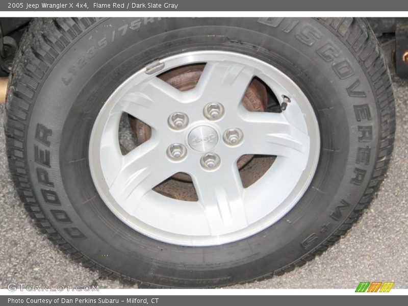 Flame Red / Dark Slate Gray 2005 Jeep Wrangler X 4x4