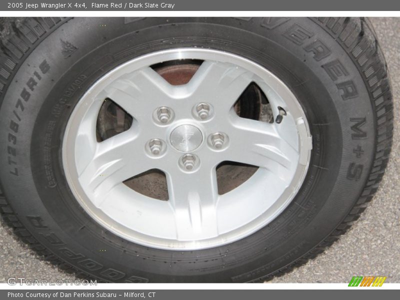 Flame Red / Dark Slate Gray 2005 Jeep Wrangler X 4x4