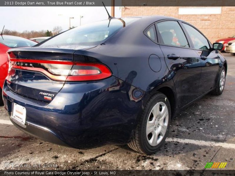 True Blue Pearl Coat / Black 2013 Dodge Dart Aero