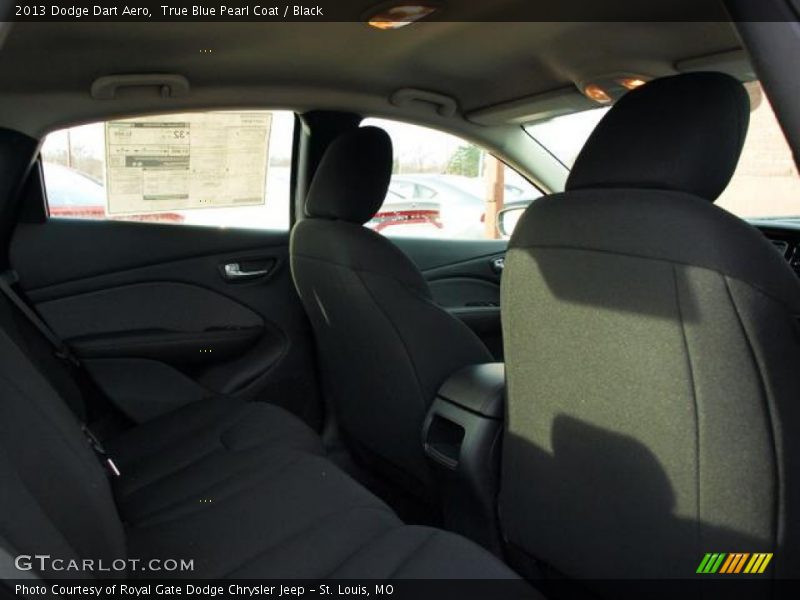 True Blue Pearl Coat / Black 2013 Dodge Dart Aero