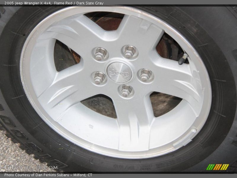 Flame Red / Dark Slate Gray 2005 Jeep Wrangler X 4x4