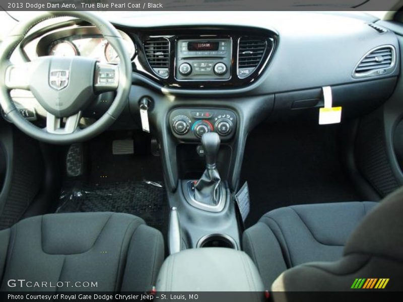 True Blue Pearl Coat / Black 2013 Dodge Dart Aero