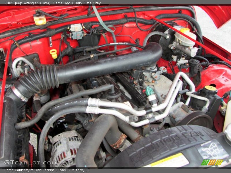 Flame Red / Dark Slate Gray 2005 Jeep Wrangler X 4x4