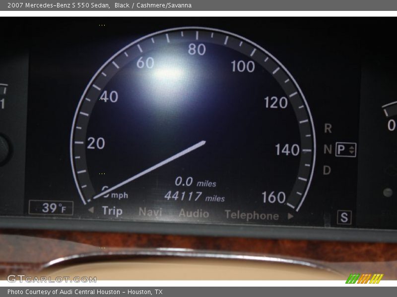 Black / Cashmere/Savanna 2007 Mercedes-Benz S 550 Sedan