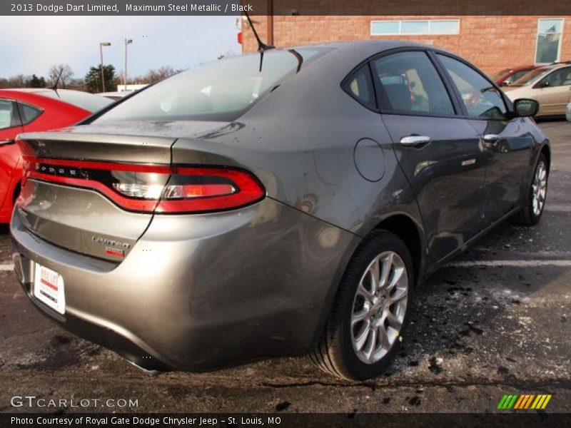 Maximum Steel Metallic / Black 2013 Dodge Dart Limited