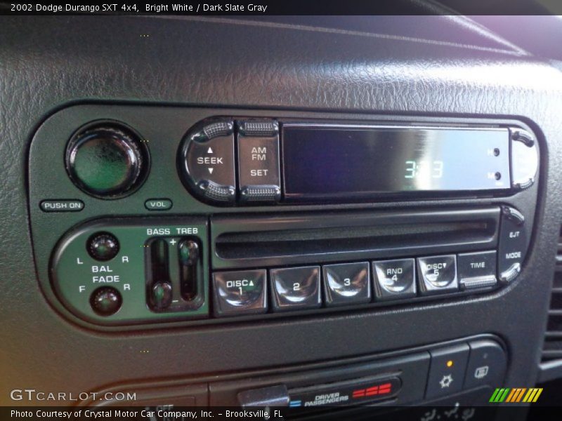 Controls of 2002 Durango SXT 4x4