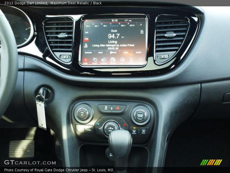 Maximum Steel Metallic / Black 2013 Dodge Dart Limited