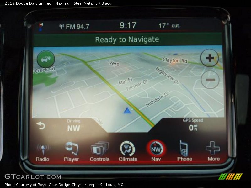 Maximum Steel Metallic / Black 2013 Dodge Dart Limited